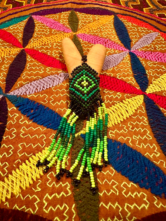 Kutakina Beaded Wooden Kuripe